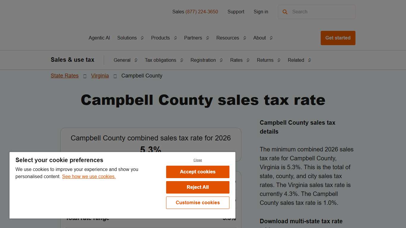 2026 Campbell County County Sales Tax Rate - Avalara