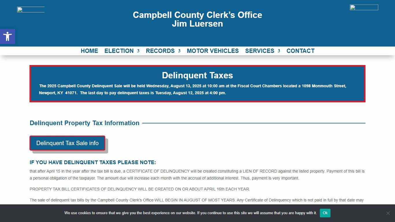 Delinquent Taxes - Campbell County Clerk's Office